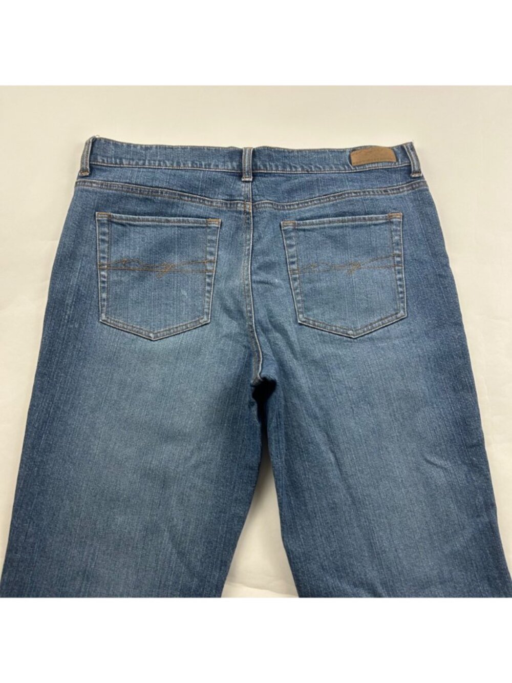 TALL New York & Company Classic Blue Stretch Denim Bootcut Jeans 12T - Picture 5 of 5
